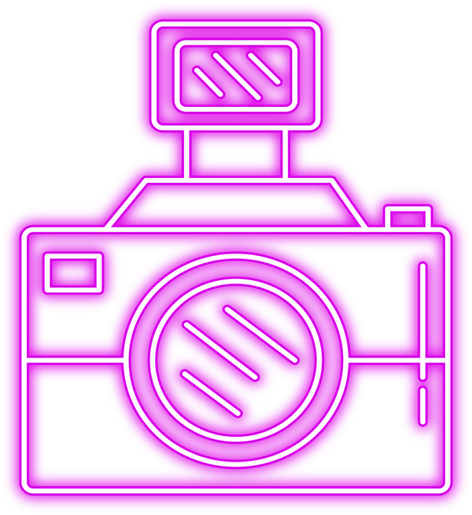 neon glow camera