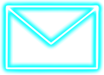 Blue neon email