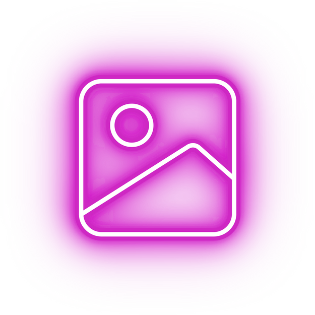 Neon pink picture icon